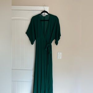 Reformation Winslow Dress in Evergreen